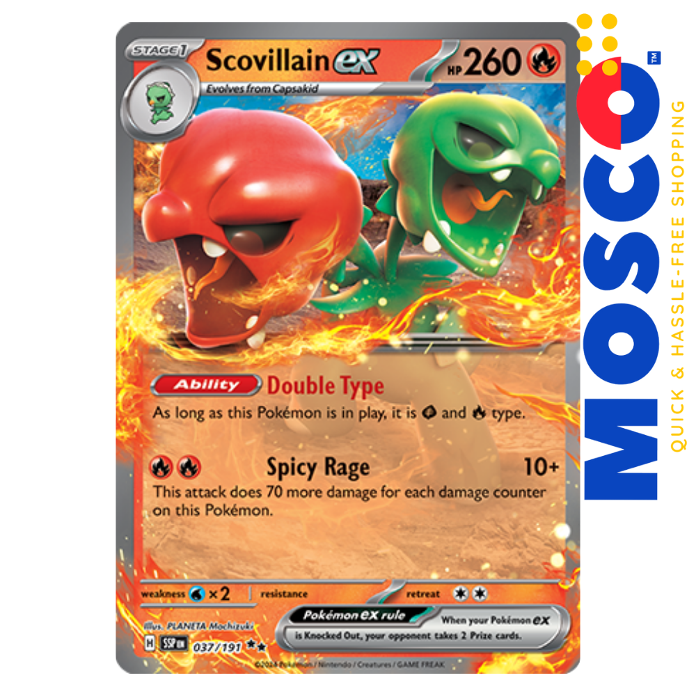 ginee_20241028051514599_5306644328.png Scovillain ex - 037/191 Surging Sparks | Pokemon TCG - Image 1
