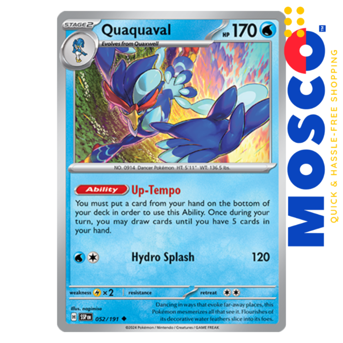 Quaquaval - 052/191 Surging Sparks | Pokemon TCG - Image 1