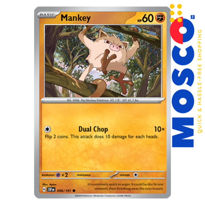Mankey - 098/191 Surging Sparks | Pokemon TCG - Image 1