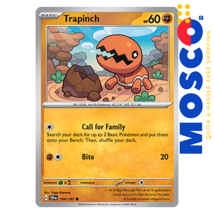 Trapinch - 104/191 Surging Sparks | Pokemon TCG - Image 1