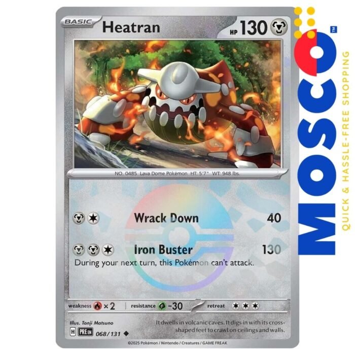 Heatran (Poke Ball) - 068/131 Prismatic Evolutions | Pokemon TCG - Image 1