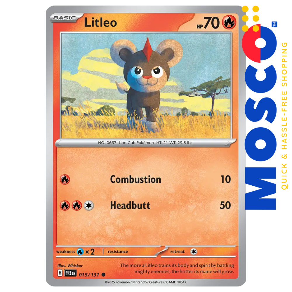 ginee_20250122015159265_0779055744-3.png Litleo - 015/131 Prismatic Evolutions | Pokemon TCG - Image 1