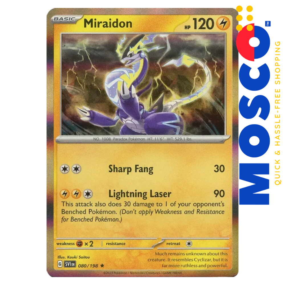 ginee_20240413083028079_6788279638.png Miraidon - 080/198 - Holo Rare Scarlet & Violet (Base Set) | Pokemon TCG - Image 1