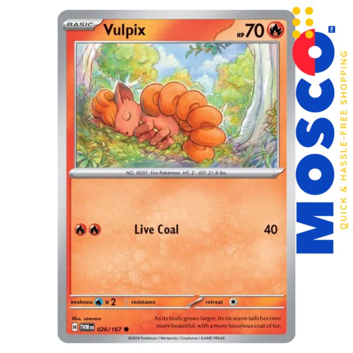 Vulpix - 026/167 Common Twilight Masquerade | Pokemon TCG - Image 1