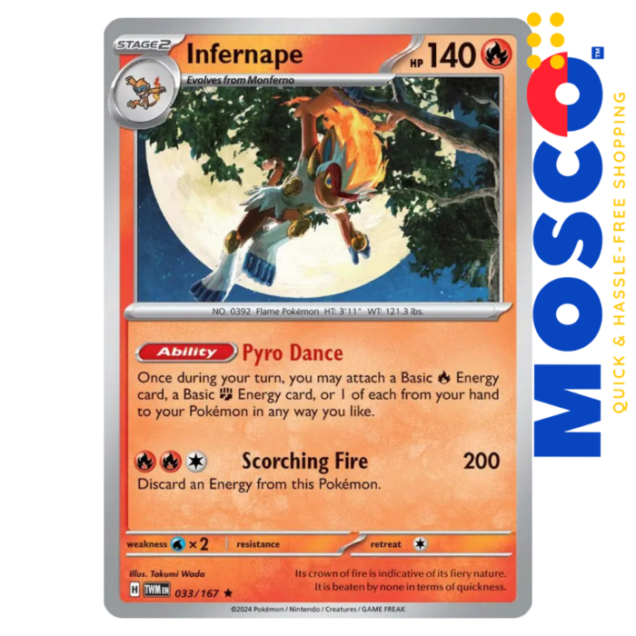 Infernape - 033/167 Rare Twilight Masquerade | Pokemon TCG - Image 1