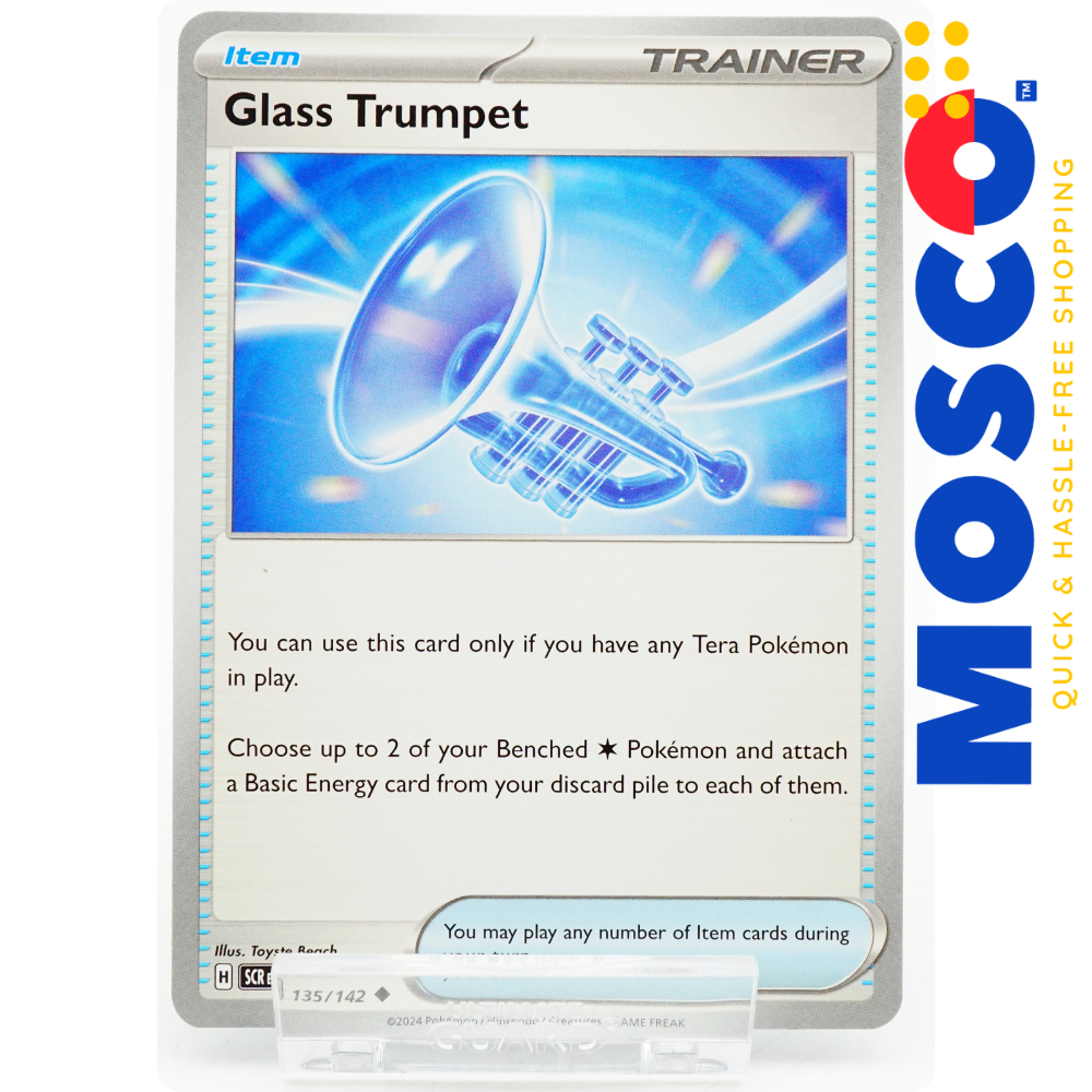 ginee_20240831073837495_2735733593.png Glass Trumpet - 135/142 Uncommon Stellar Crown | Pokemon TCG - Image 1