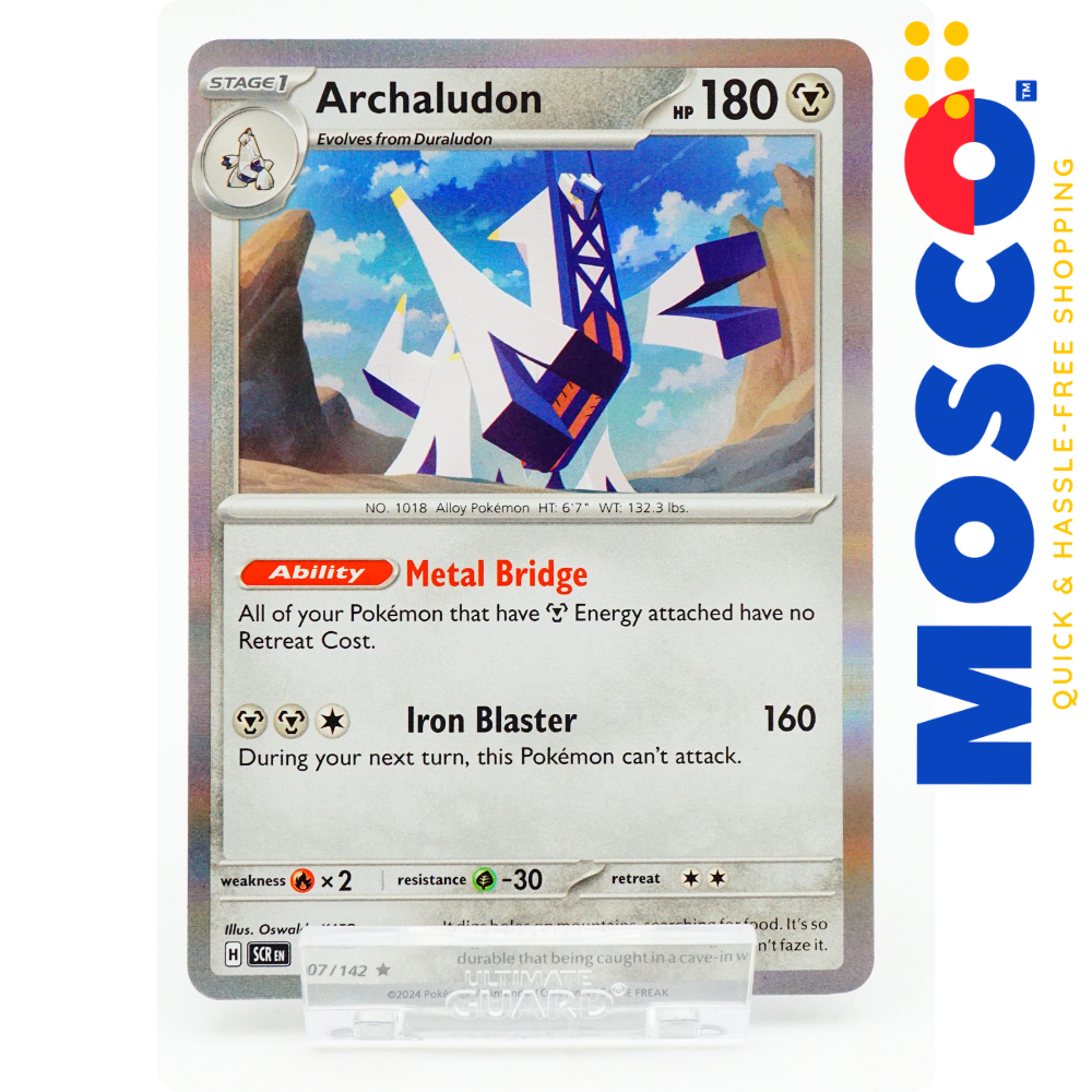 thumbnail image 2 of Archaludon 155/142 Stellar Crown Illustration Rare Pokemon TCG Card - Near Mint/Mint 2 of 4