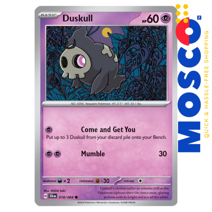 Duskull - 018/064 Commom Shrouded Fable | Pokemon TCG - Image 1