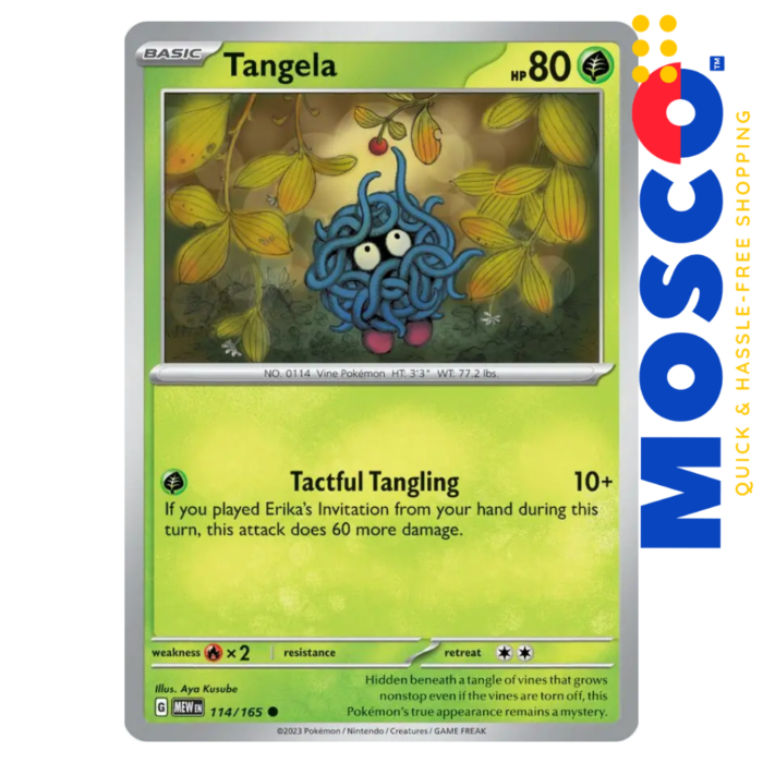Tangela - 114/165 Common Pokemon 151 | Pokemon TCG - Image 1