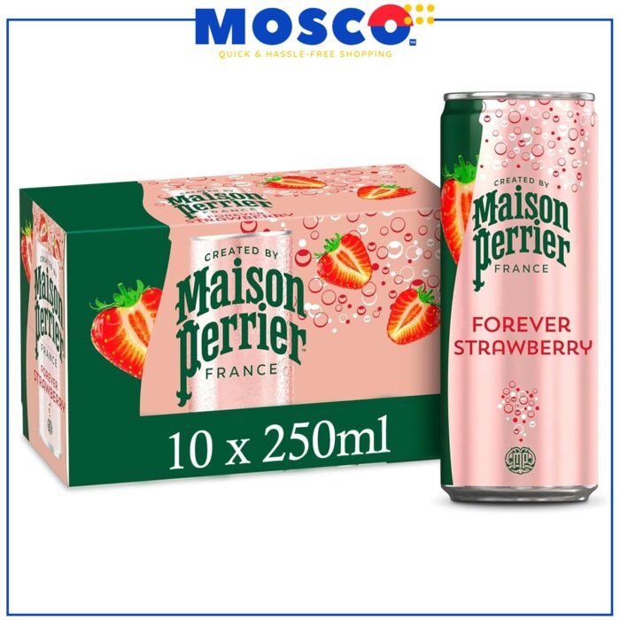 Maison Perrier Forever Strawberry Flavored Sparkling Water 10/250ml - Image 1