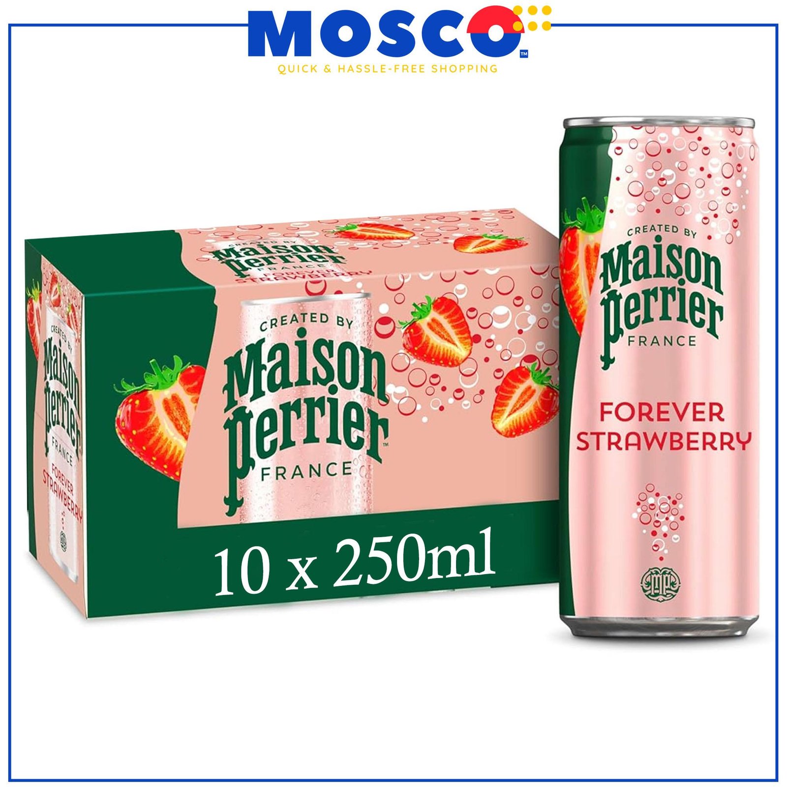 ginee_20250316233826677_5533383426.jpeg Maison Perrier Forever Strawberry Flavored Sparkling Water 10/250ml - Image 1