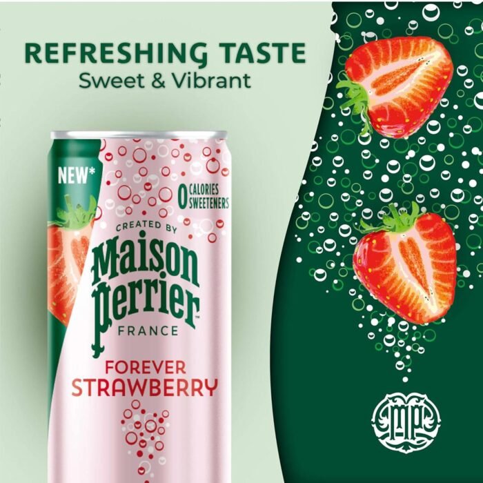 Maison Perrier Forever Strawberry Flavored Sparkling Water 10/250ml - Image 2
