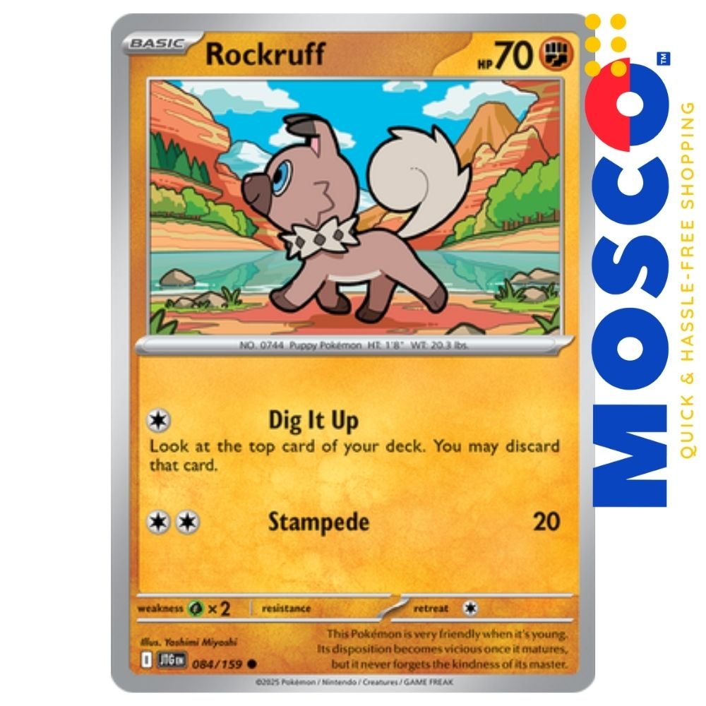 ginee_20250329154500887_9160626148.jpg Rockruff - 084/159 Journey Together | Pokemon TCG - Image 1