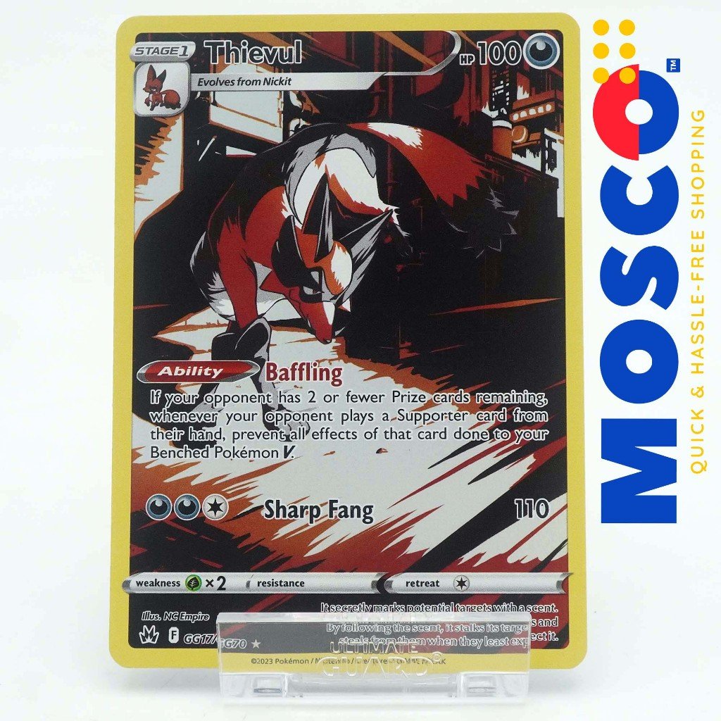 Thievul – GG17/GG70 – Holo Rare Crown Zenith | Pokemon TCG - MOSCO ...
