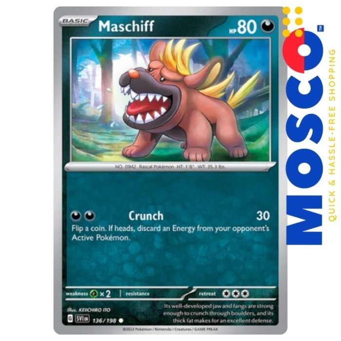 Maschiff - 136/198 Scarlet & Violet (Base) | Pokemon TCG - Image 1