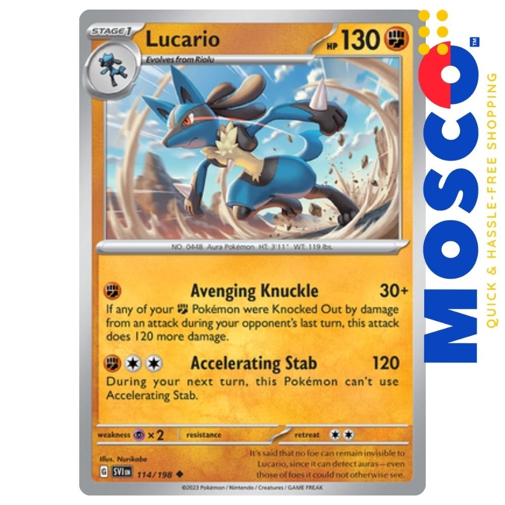 ginee_20250411210645091_1110285986.jpg Lucario - 114/198 Scarlet & Violet (Base) | Pokemon TCG - Image 1