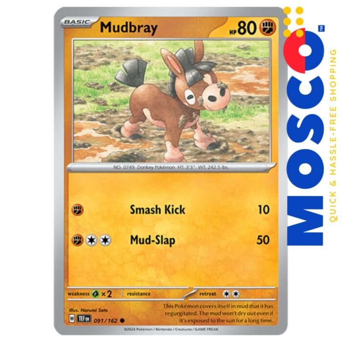 Mudbray - 091/162 Temporal Forces | Pokemon TCG - Image 1
