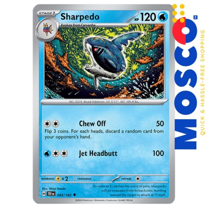Sharpedo - 043/162 Temporal Forces | Pokemon TCG - Image 1