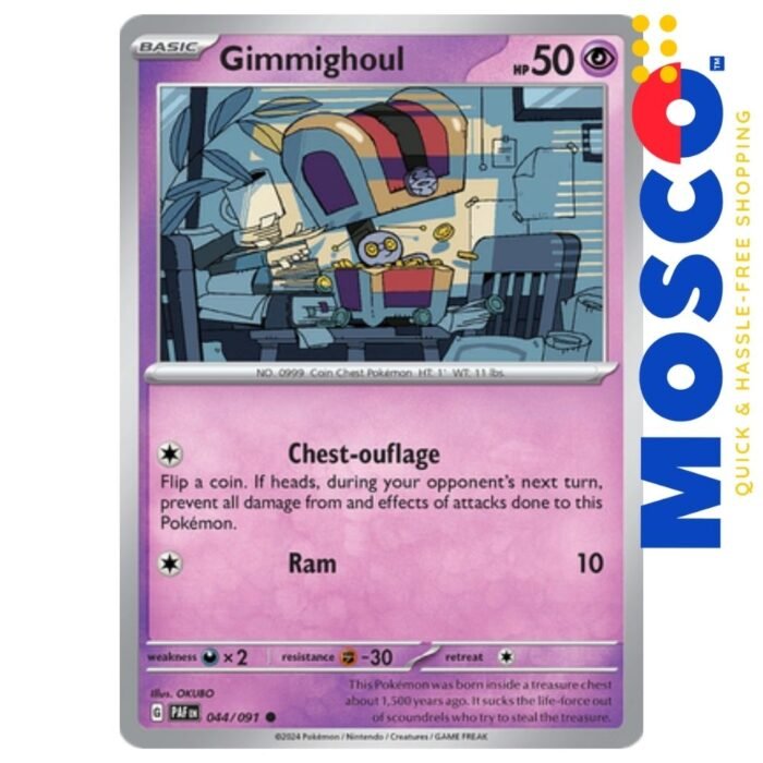 Gimmighoul - 044/091 Paldean Fates | Pokemon TCG - Image 1