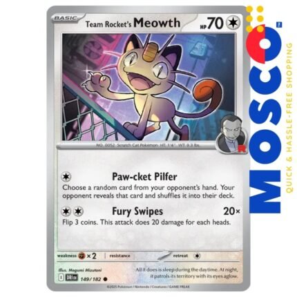 Team Rocket's Meowth - 149/182 Destined Rivals | Pokemon TCG