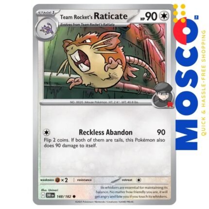 Team Rocket's Raticate - 148/182 Destined Rivals | Pokemon TCG