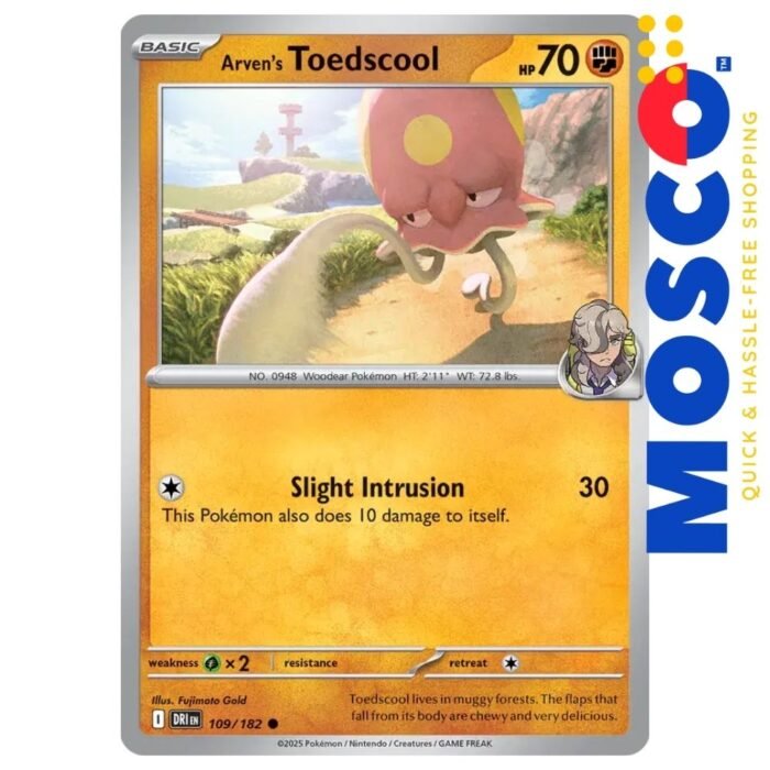 Arven's Toedscool - 109/182 Destined Rivals | Pokemon TCG - Image 1