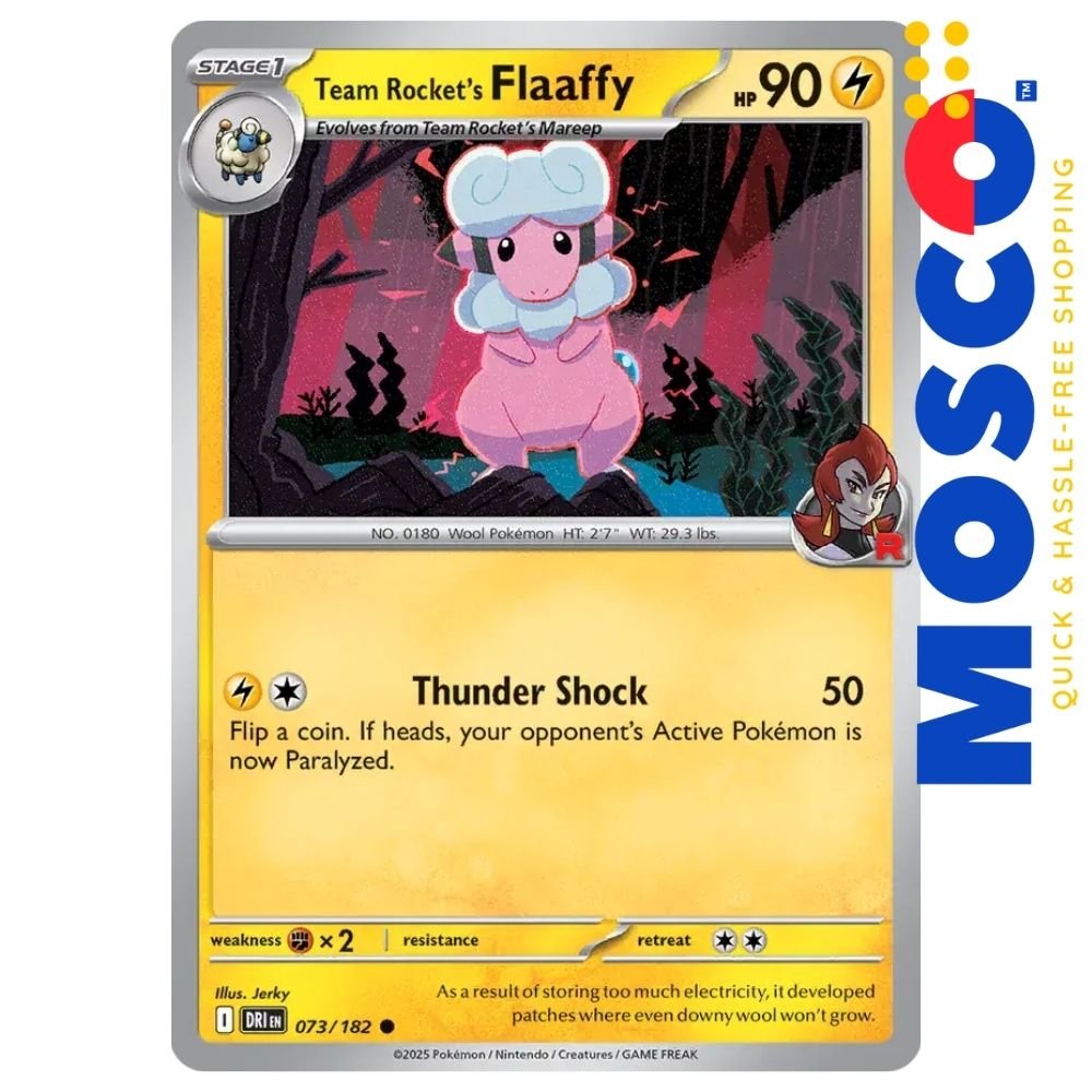 ginee_20250531044505520_7169534752.jpg Team Rocket's Flaaffy - 073/182 Destined Rivals | Pokemon TCG - Image 1