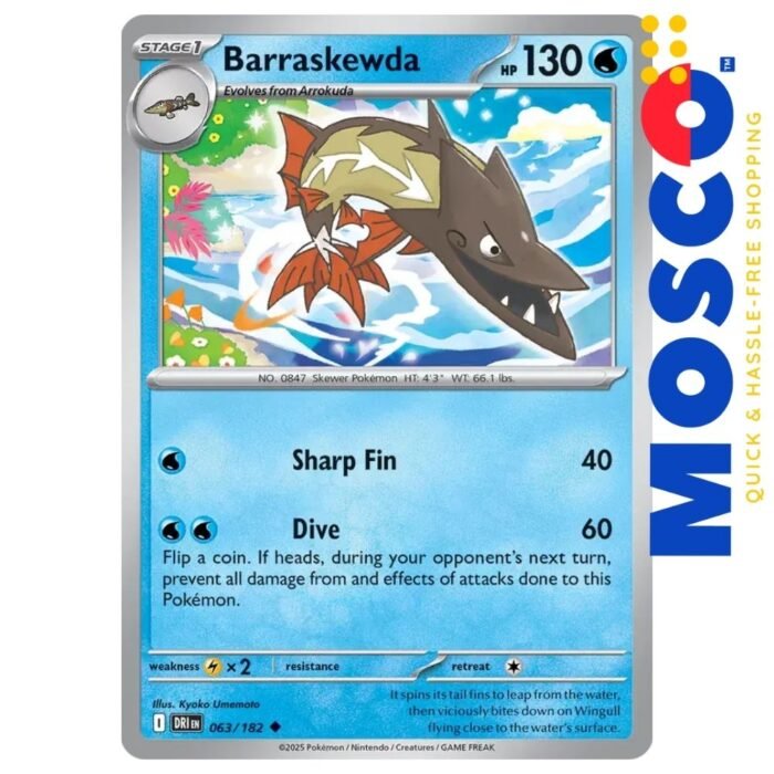 Barraskewda - 063/182 Destined Rivals | Pokemon TCG - Image 1