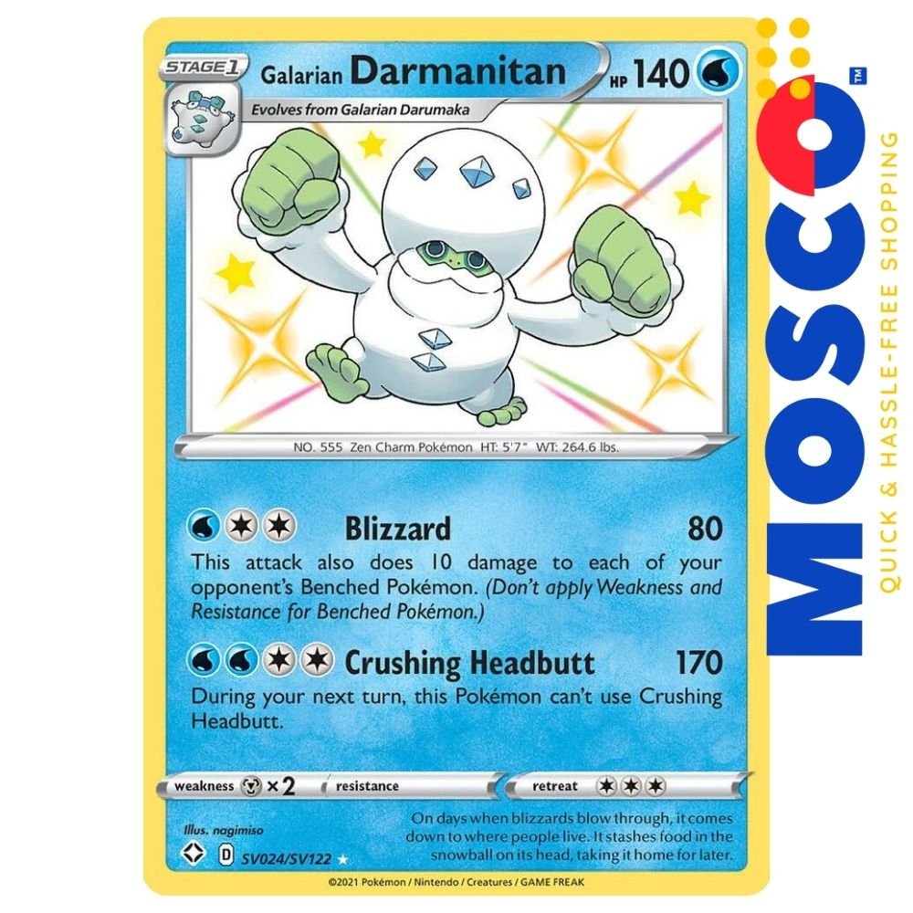 ginee_20250610183343896_1745407428.jpg Galarian Darmanitan - SV024/SV122 Shining Fates | Pokemon TCG - Image 1
