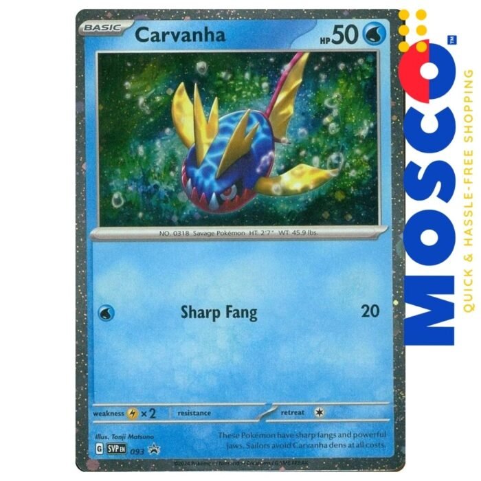 Carvanha - SVP093 Scarlet & Violet Promo | Pokemon TCG - Image 1