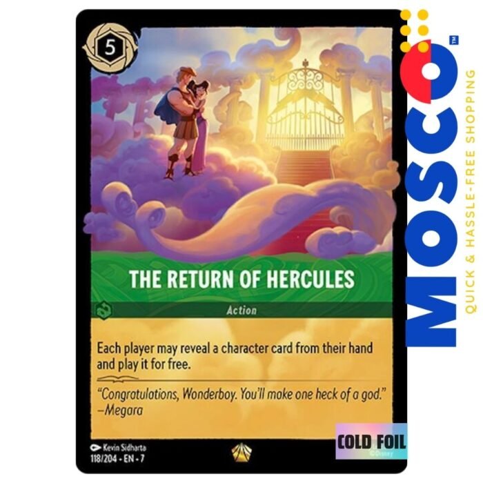 The Return of Hercules (Foil)  - 118/204 Archazia's Island | Ravensburger Disney Lorcana TCG - Image 1