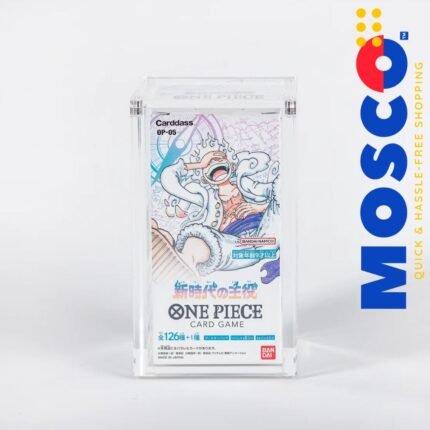 Acrylic Display Case for One Piece TCG Booster Box Japanese Small | 6mm Thick with Magnetic Cover