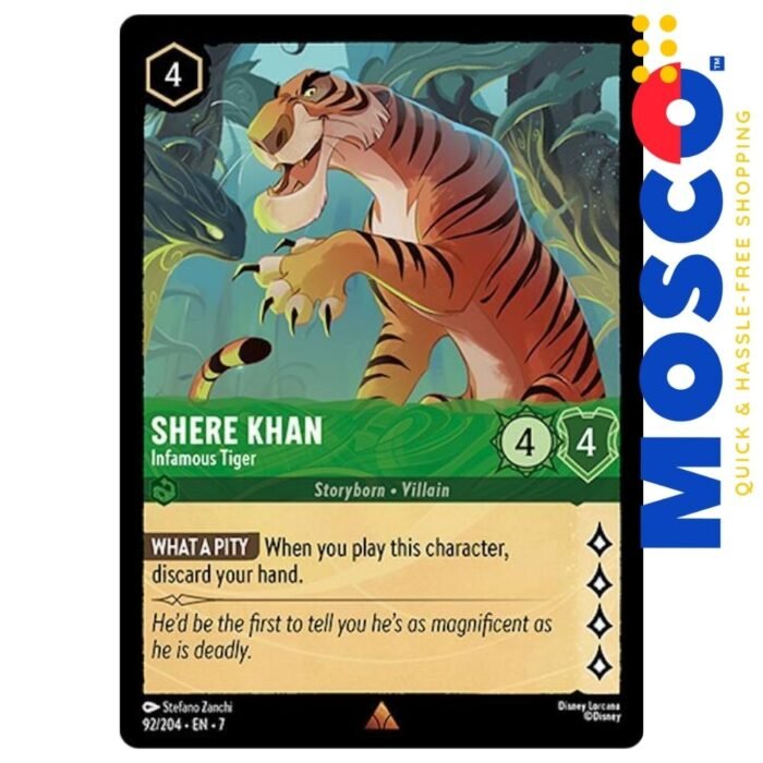 Shere Khan - 92/204 Archazia's Island | Ravensburger Disney Lorcana TCG - Image 1