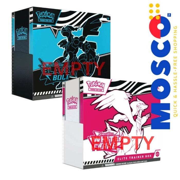 Black Bolt & White Flare Elite Trainer Box - Empty | No Booster Packs, Promo Card, Sleeves, Dividers - Image 1