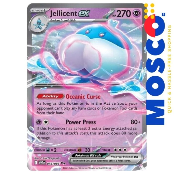 Jellicent ex - 045/086 White Flare | Pokemon TCG - Image 1