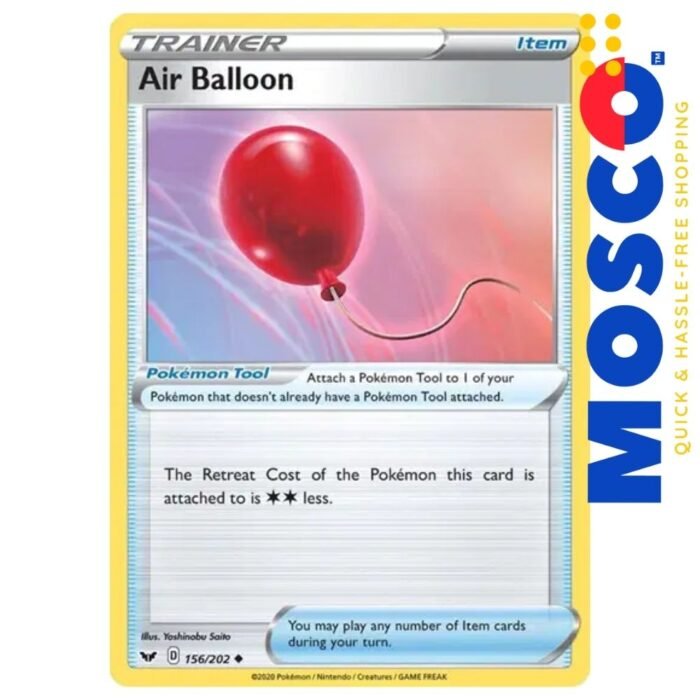 Air Balloon - 156/202 Sword & Shield Base | Pokemon Tool TCG - Image 1