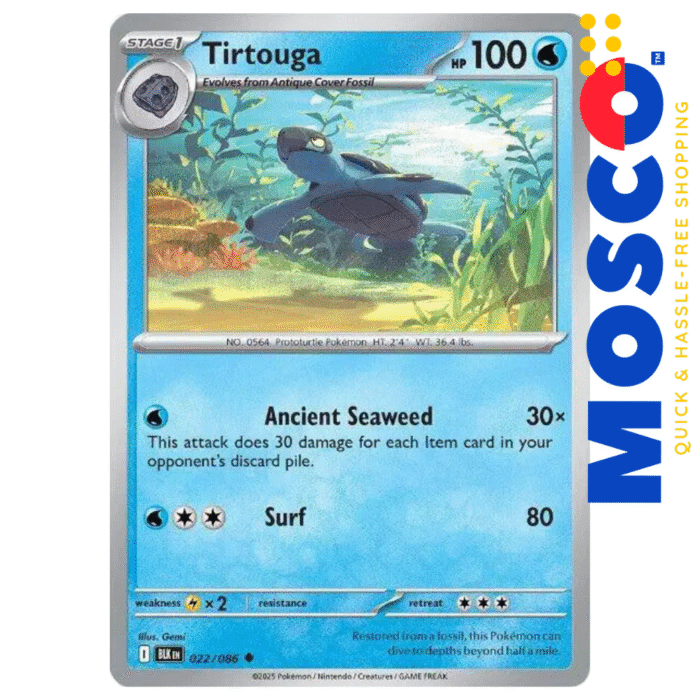 Tirtouga - 022/086 Black Bolt | Pokemon TCG - Image 1