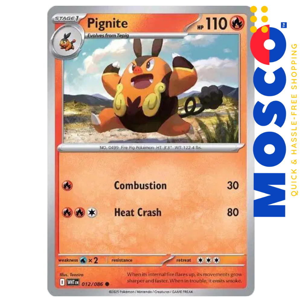 ginee_20250724032803751_8110678192.png Pignite - 012/086 White Flare | Pokemon TCG - Image 1