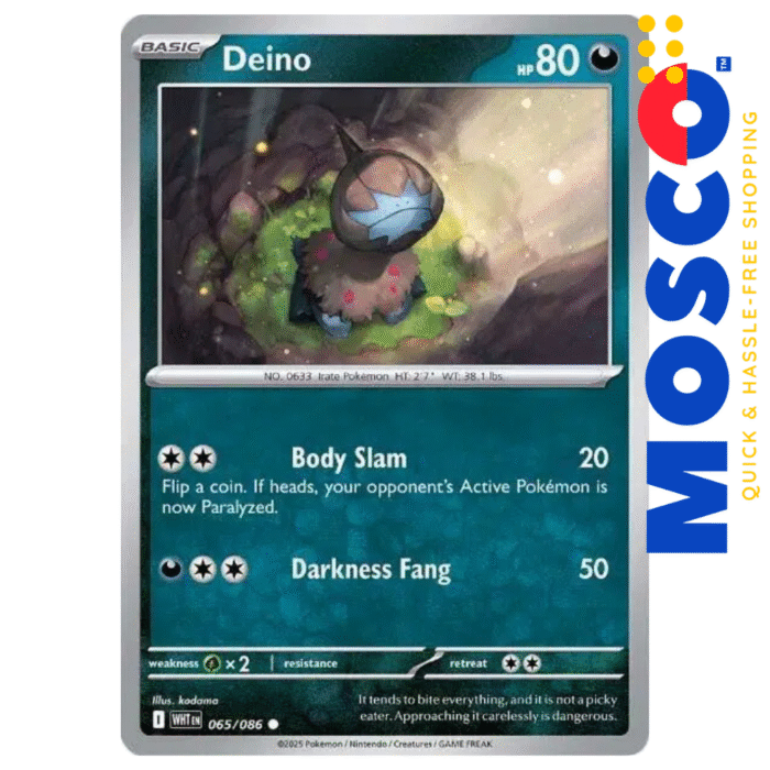 Deino - 065/086 White Flare | Pokemon TCG - Image 1
