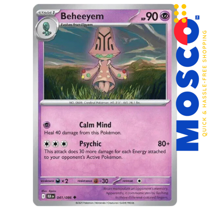 Beheeyem - 041/086 Black Bolt | Pokemon TCG - Image 1