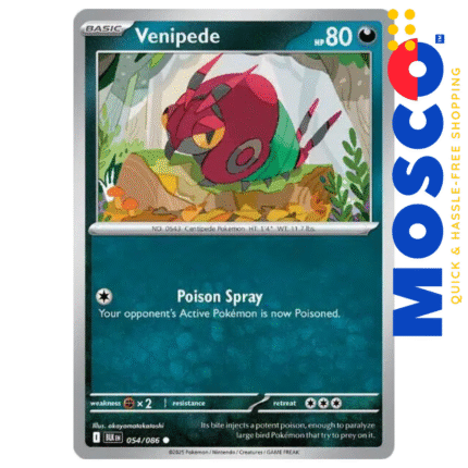 Venipede - 054/086 Black Bolt | Pokemon TCG
