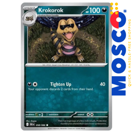 Krokorok - 058/086 Black Bolt | Pokemon TCG