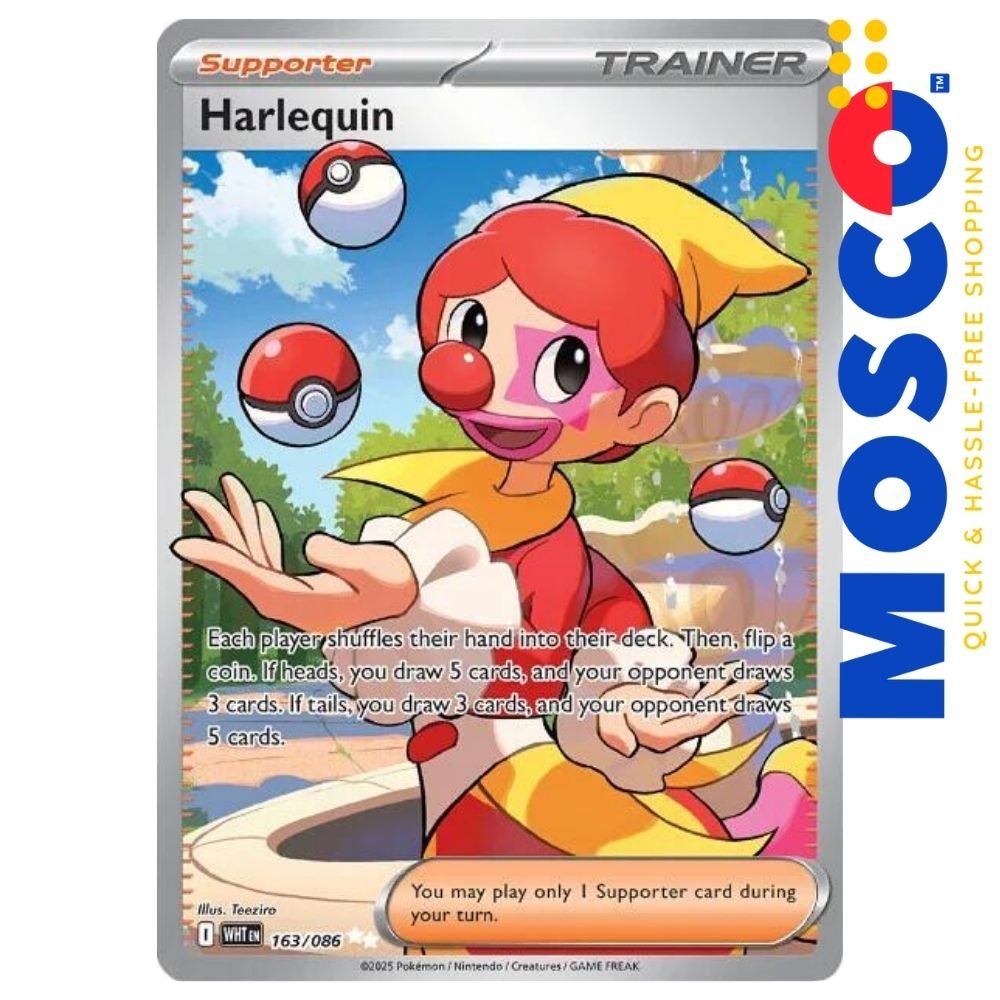 ginee_20250729075226947_1606237789.jpg Harlequin - 163/086 White Flare | Pokemon TCG - Image 1
