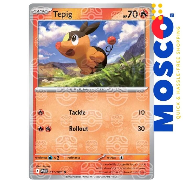 Tepig (Master Ball) - 018/086 White Flare | Pokemon TCG - Image 1