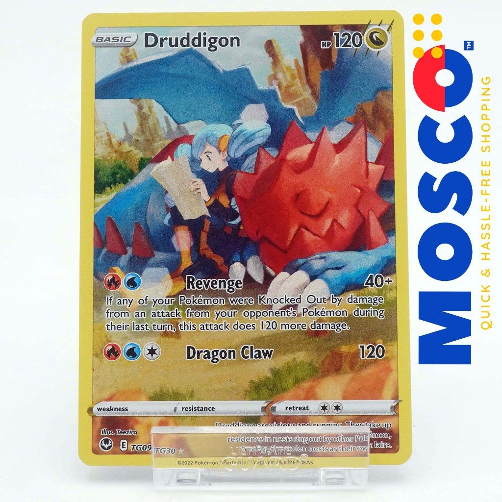 Druddigon – TG09/TG30 – Holo Rare Sword & Shield: Silver Tempest ...