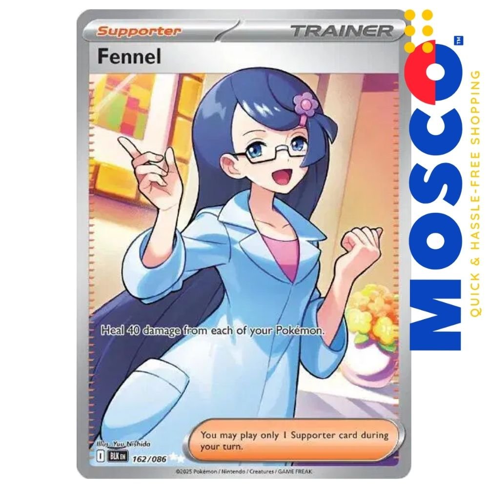 ginee_20250901010206946_0089618571.jpg Fennel - 162/086 Black Bolt | Pokemon TCG - Image 1