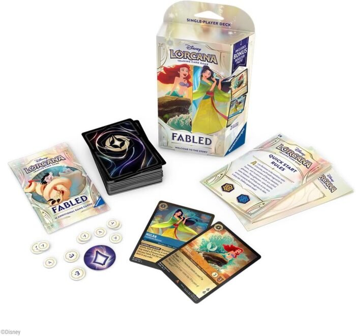Fabled Amethyst & Sapphire Starter Deck - Disney Lorcana TCG | Trading Card Game - Image 2