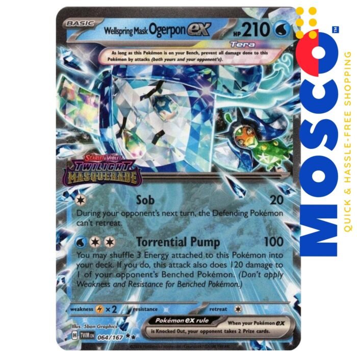 Wellspring Ogerpon ex - 064/167 Twilight Masquerade Stamp | Pokemon TCG - Image 1
