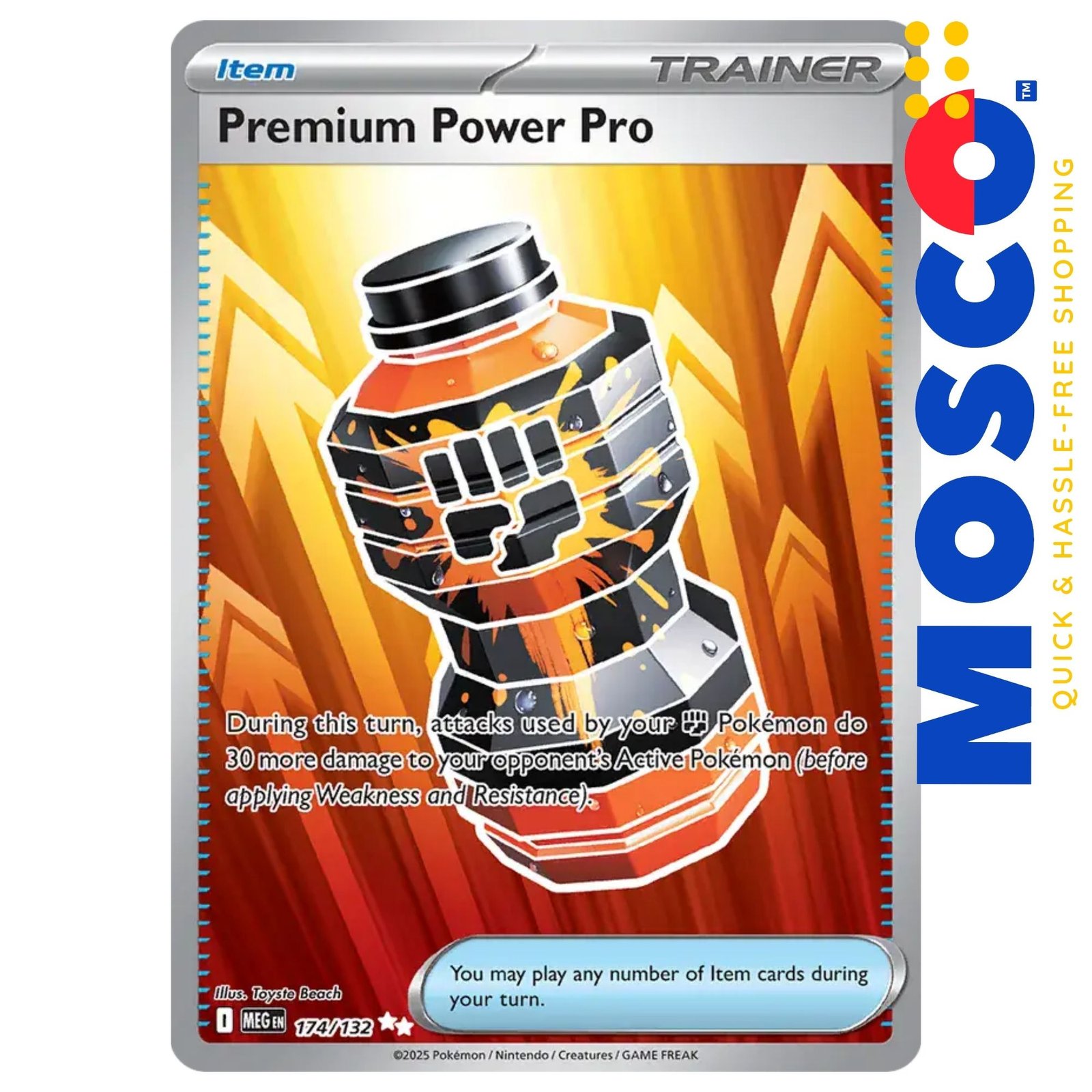 ginee_20250927224047349_3175142503.jpg Premier Power Pro - 174/132 ME01 Mega Evolutions Base | Pokemon TCG - Image 1