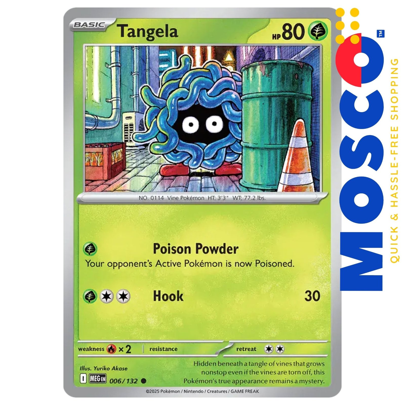 ginee_20250929020320670_2322667596.jpg Tangela - 006/132 ME01 Mega Evolutions Base | Pokemon TCG - Image 1